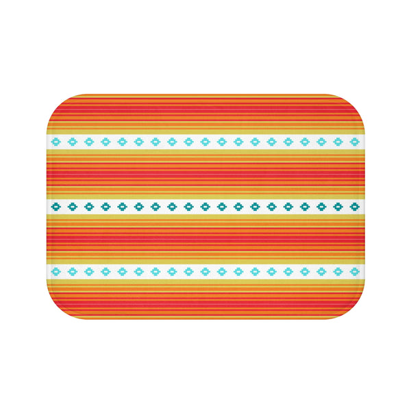 Bath Mat Boho Bath Mat Bathroom Mat Southwestern Bathroom Decor Small & Large Microfiber