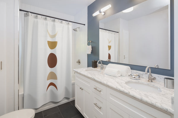 Moon Phases Shower Curtain