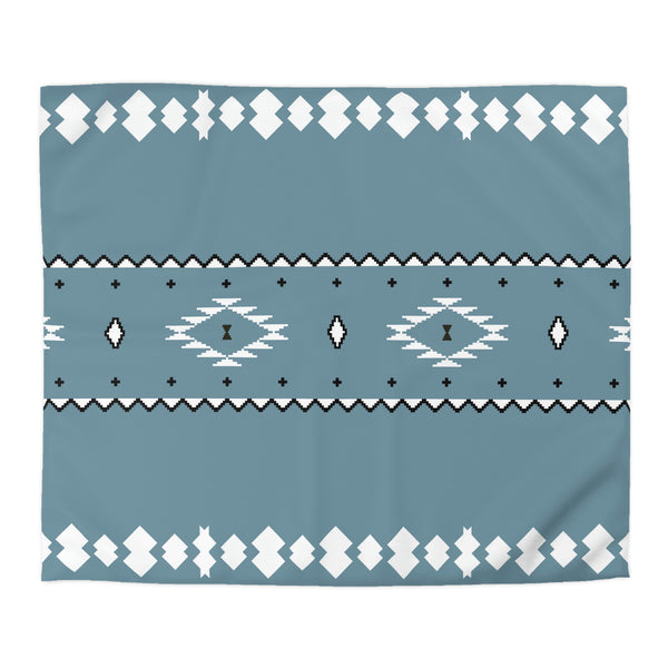 Microfiber Duvet Cover Blue Sky Southwestern Polyester Cover for Comforter, 4 Sizes Invisible Zipper Closure