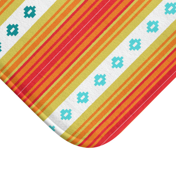 Bath Mat Boho Bath Mat Bathroom Mat Southwestern Bathroom Decor Small & Large Microfiber
