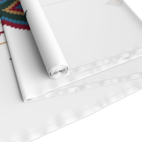 Camino de mesa Algodón o Poliéster White Diamond Southwestern Runner para mantelería de cocina