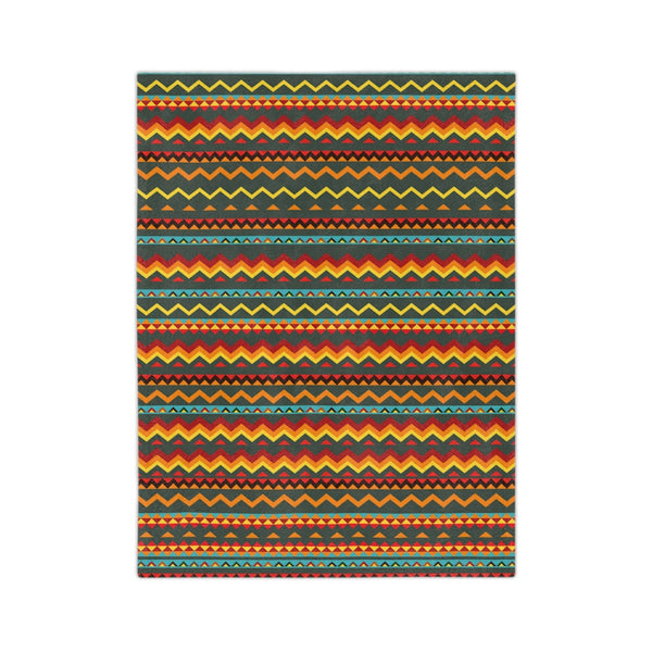 Southwestern Blanket Sahara Sunrise Velveteen Minky Blanket Three Sizes Polyester One Sided Print Soft Fleece Mexican Blanket Style
