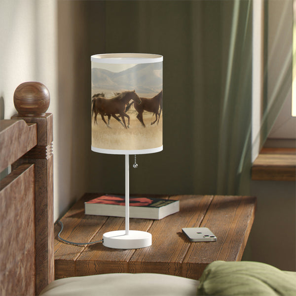 Table Lamp for Bedroom Western Decor Lighting for Office Lamp Galloping Horses