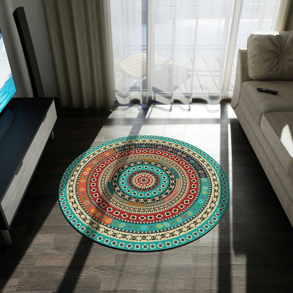 Accent Rug for Living Room Round Rug for Bedroom Rugs for Office Chenille Polyester Rug