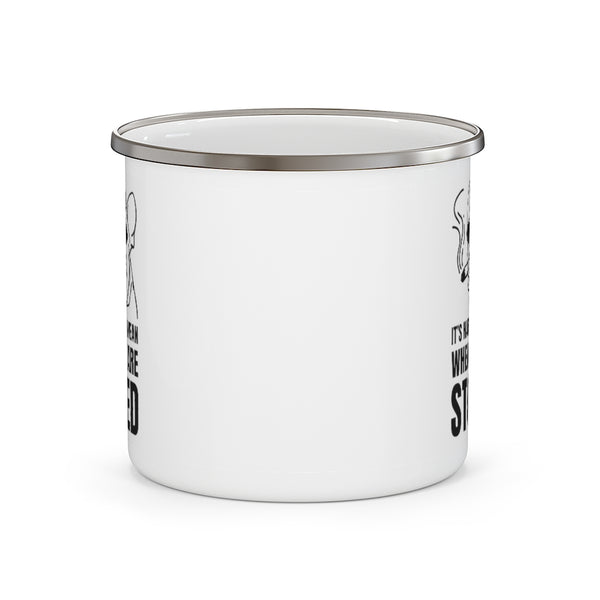 Camping Mug Funny Gifts Travel Enamel Camping Mug Coffee Mug Tea Mug 420 It's hard to be mean when you're stoned Mug