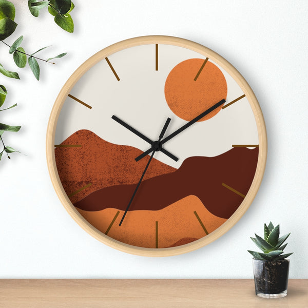 Wall Clock, Clocks, Midwest, Desert Theme, Wooden Clock, Time, Wall Decor