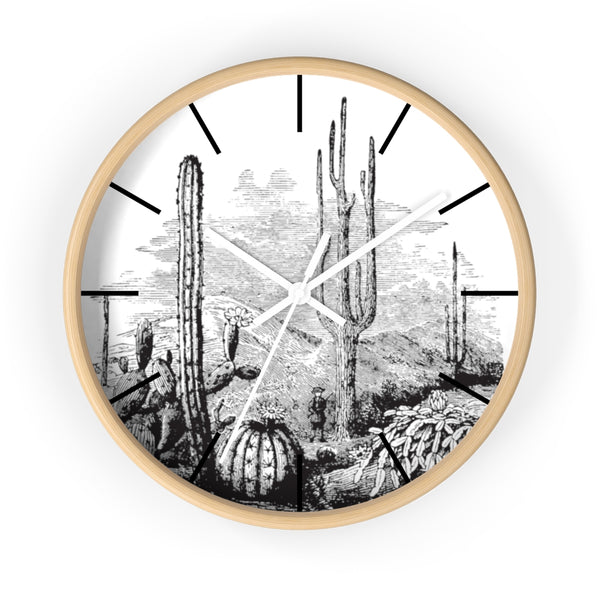Wall Clock, Clocks, Midwest, Desert Theme, Wooden Clock, Time, Wall Decor