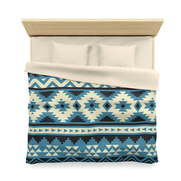 Colorado River Microfiber Duvet Cover, Southwestern Bedding Aztec Print