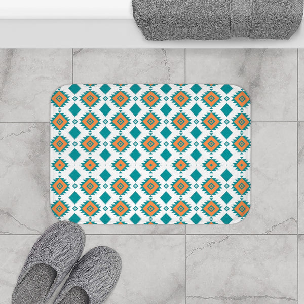 Southwestern Bath Mat | Boho Bathroom Mat Rug