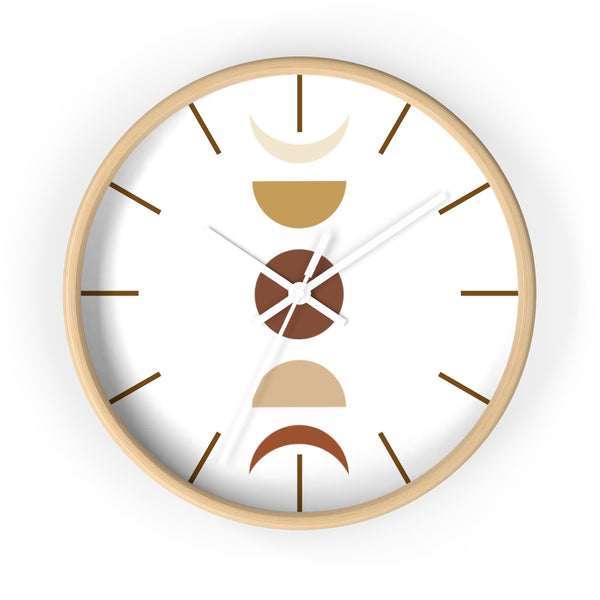 Wall Clock, Clocks, Moon Faces, Organic Theme, Wooden Clock, Time, Wall Decor