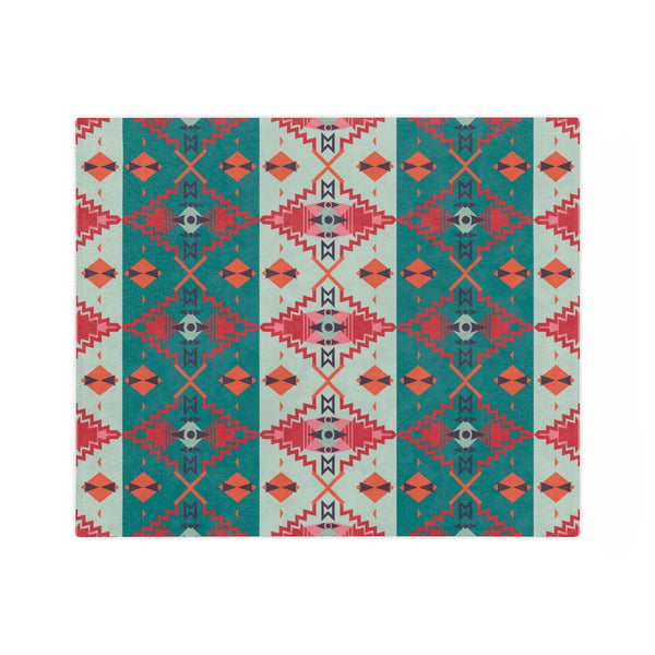 Velveteen Minky Blanket Sahara Sunset Southwestern Throw Blanket