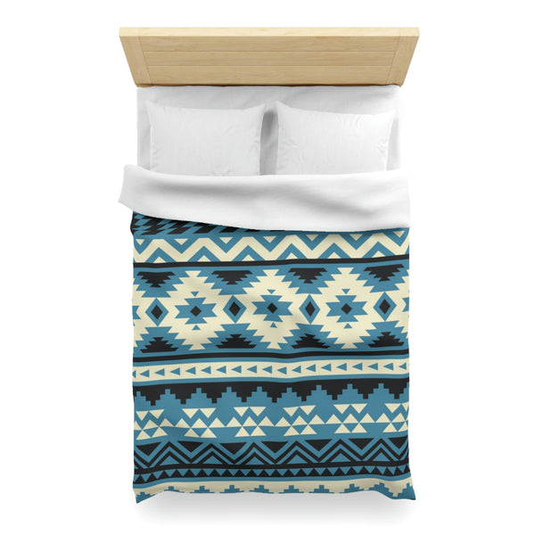 Colorado River Microfiber Duvet Cover, Southwestern Bedding Aztec Print