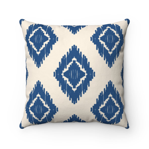 Accent Pillow Blue Sands Spun Polyester Square Pillow Throw Pillow