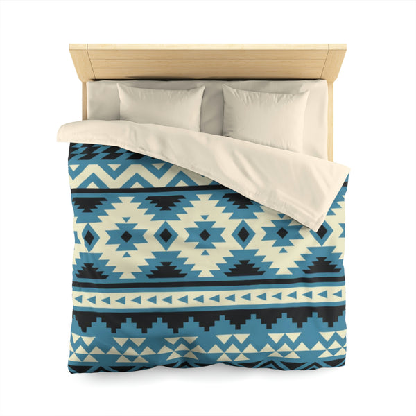 Colorado River Microfiber Duvet Cover, Southwestern Bedding Aztec Print
