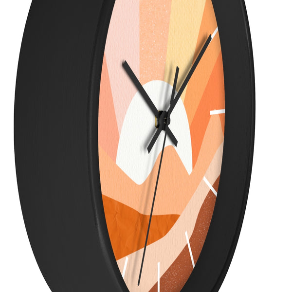 Wall Clock Silent Tick Sunrise Modern Landscape Clock for Wall Bohemian