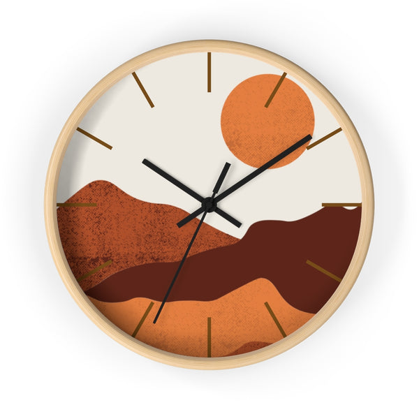 Wall Clock, Clocks, Midwest, Desert Theme, Wooden Clock, Time, Wall Decor