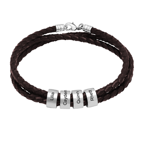 Brown + Sliver Beads