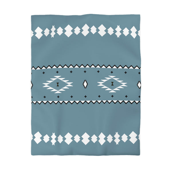 Microfiber Duvet Cover Blue Sky Southwestern Polyester Cover for Comforter, 4 Sizes Invisible Zipper Closure