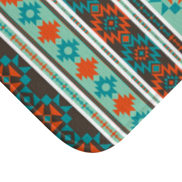 Bath Mat, Southwestern, Shower Mat, Boho Bath Mat