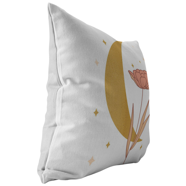 Accent Pillow, Moon Flower Throw Pillow