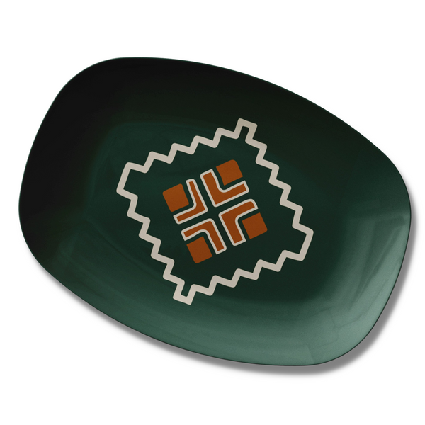 Serving Platter Plastic Forest Hills Southwestern Dinnerware