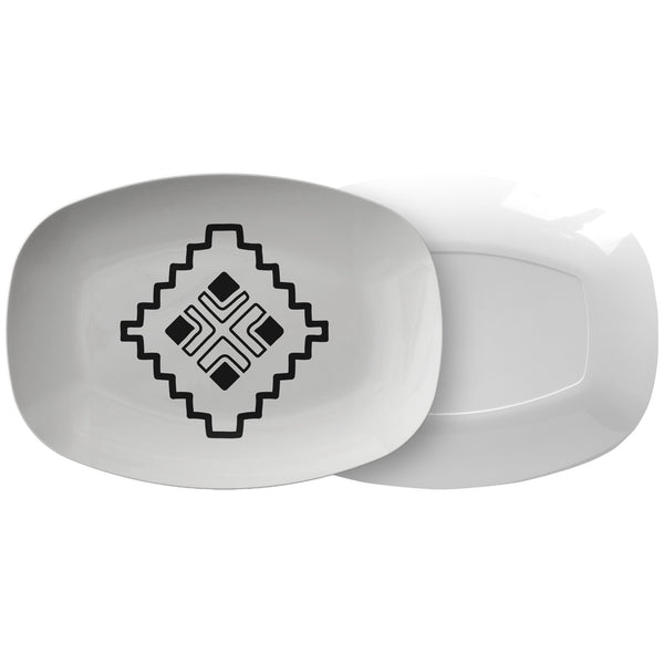 Azul Sands Plastic Serving Platter, Housewarming Gifts Kitchen Dinnerware Accessories