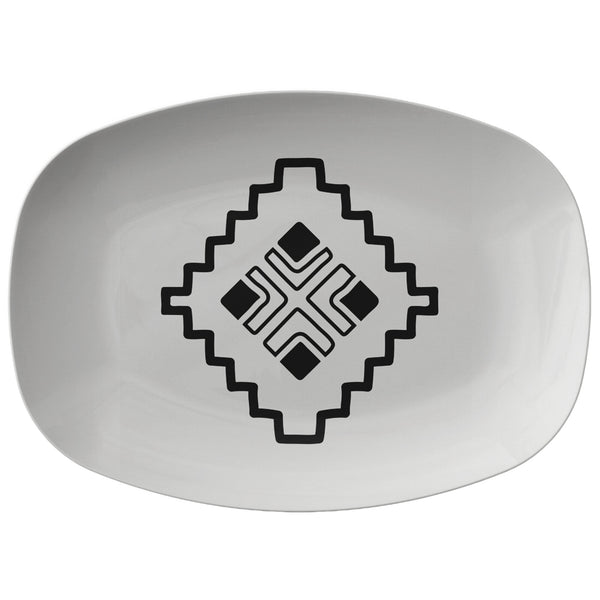 Azul Sands Plastic Serving Platter, Housewarming Gifts Kitchen Dinnerware Accessories