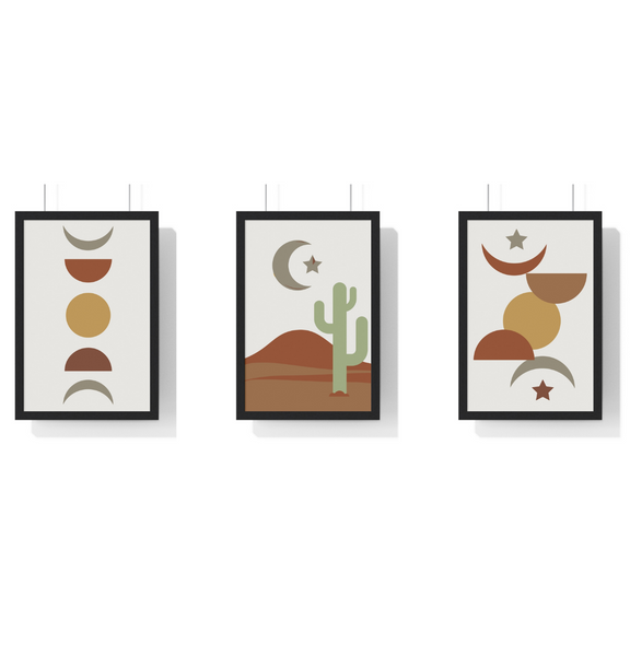 Wall Decor, Christmas Gifts Home Decor, Eclectic, Nursery, Wall Art, Rustic, Set of 3 Wall Art, Decor, Wall Hanging, Poster, Wall Poster