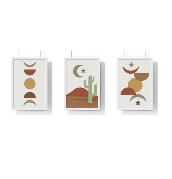 Wall Decor, Christmas Gifts Home Decor, Eclectic, Nursery, Wall Art, Rustic, Set of 3 Wall Art, Decor, Wall Hanging, Poster, Wall Poster