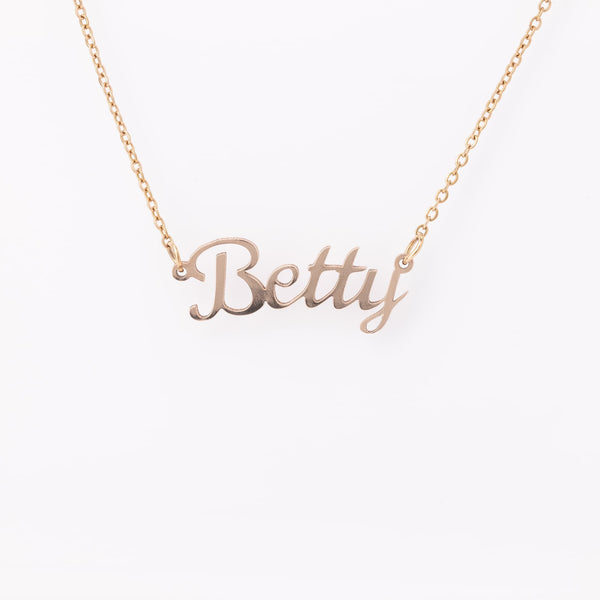 Customizable Name Necklace Gold, Rose Gold, or Silver. Birthday Gifts