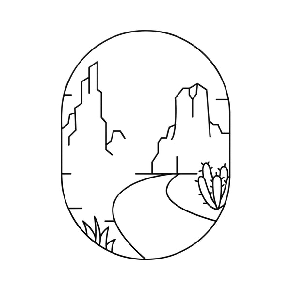 Desert Scene Metal Wall Art