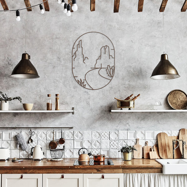 Desert Scene Metal Wall Art