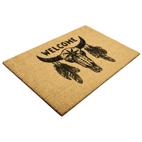 Door Mat Coir Welcome Mat Farmhouse Decor