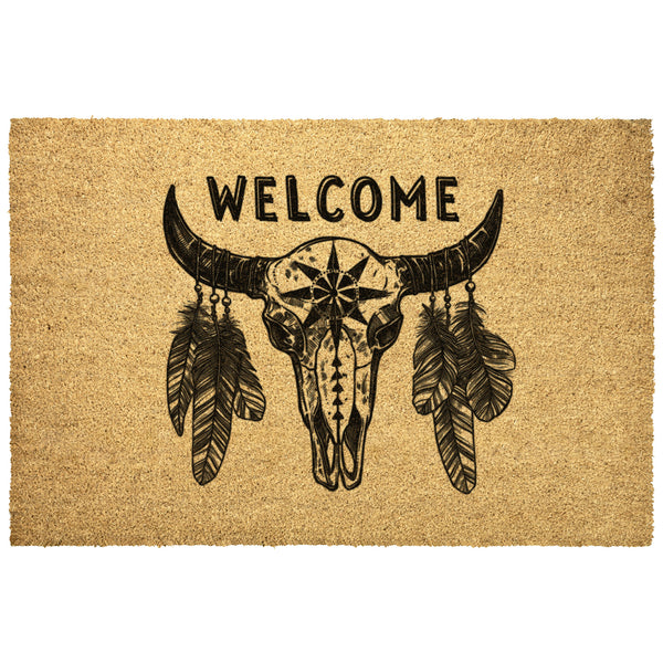 Door Mat Coir Welcome Mat Farmhouse Decor