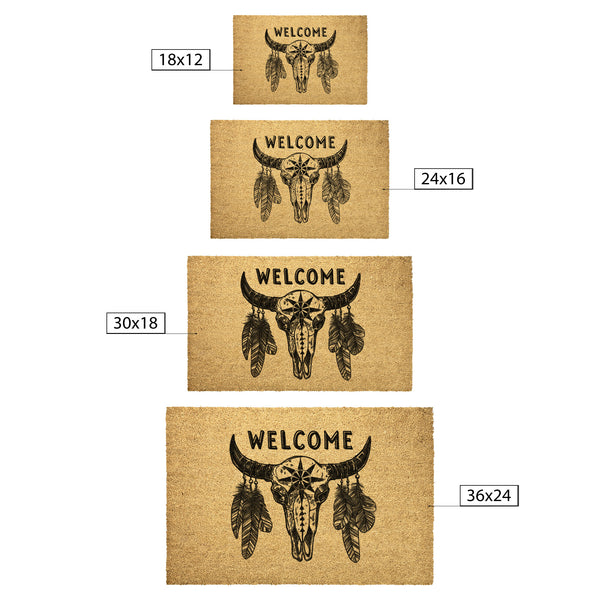 Door Mat Coir Welcome Mat Farmhouse Decor