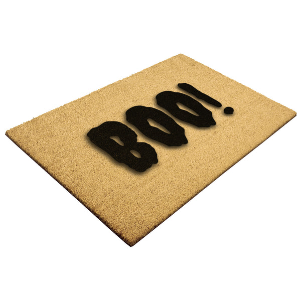 Door Mat Coir Welcome Mat Halloween Decor BOO! Mat