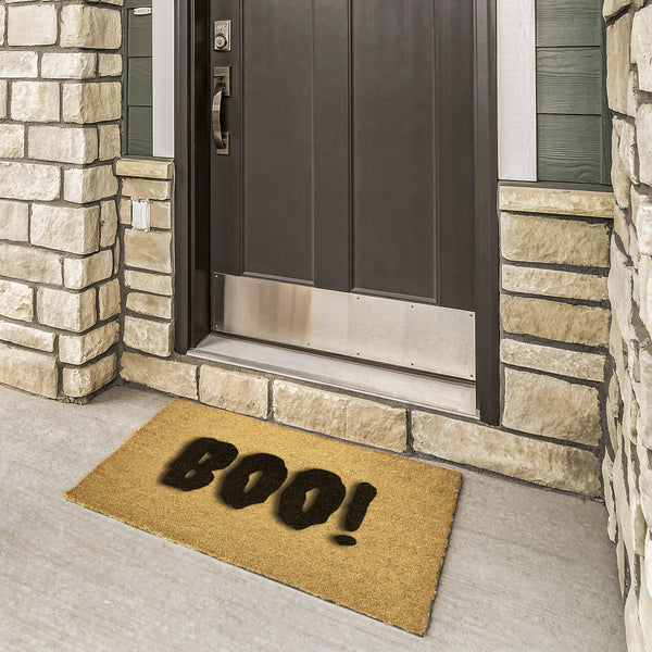 Door Mat Coir Welcome Mat Halloween Decor BOO! Mat