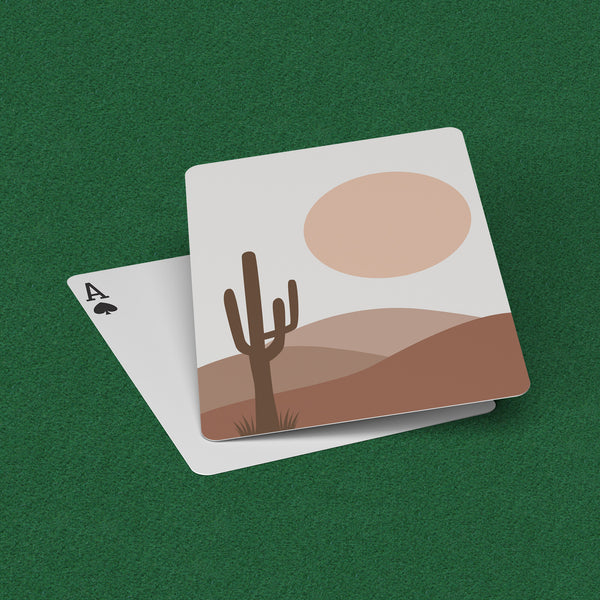 Playing Cards Desert Sun Rise Gifts for Card Players