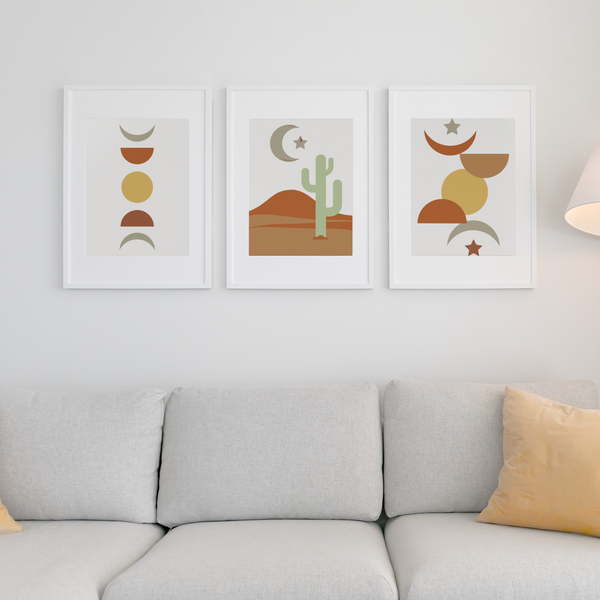 Wall Decor, Christmas Gifts Home Decor, Eclectic, Nursery, Wall Art, Rustic, Set of 3 Wall Art, Decor, Wall Hanging, Poster, Wall Poster