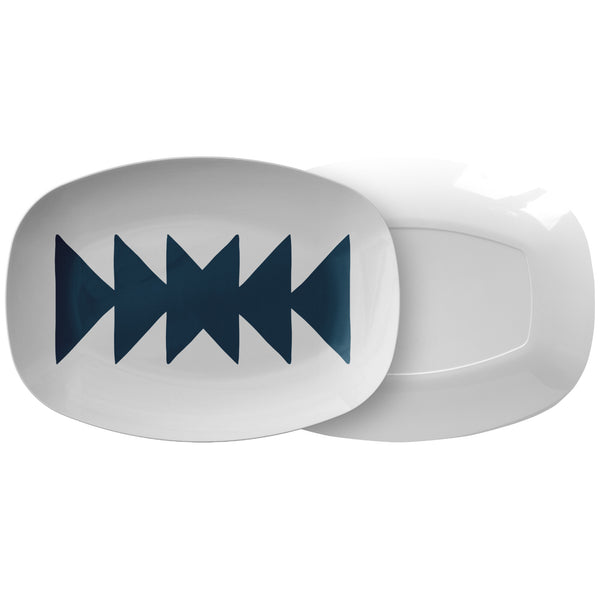 Plastic Serving Platter Southwestern Kitchen Accessories Polymer BPA Free 10"x14" Serving Platter Housewarming Gifts