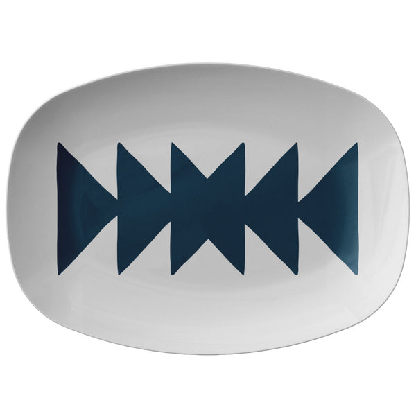 Plastic Serving Platter Southwestern Kitchen Accessories Polymer BPA Free 10"x14" Serving Platter Housewarming Gifts