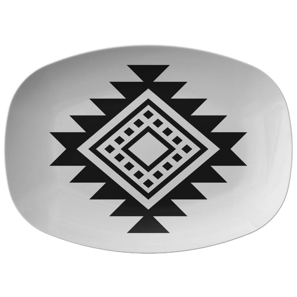 Plastic Serving Platter Western Kitchen Accessories Polymer BPA Free 10"x14" Serving Platter Housewarming Gifts