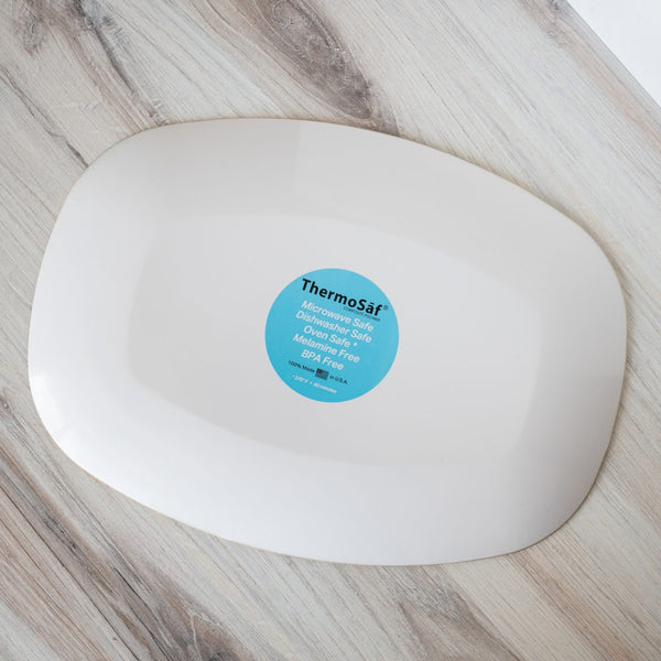 Azul Sands Plastic Serving Platter, Housewarming Gifts Kitchen Dinnerware Accessories