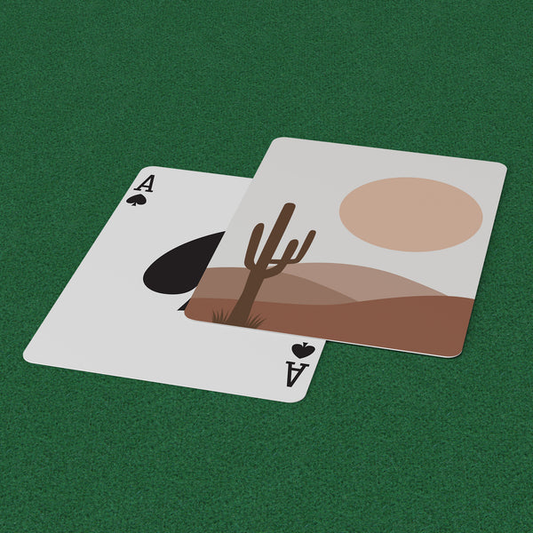 Playing Cards Desert Sun Rise Gifts for Card Players
