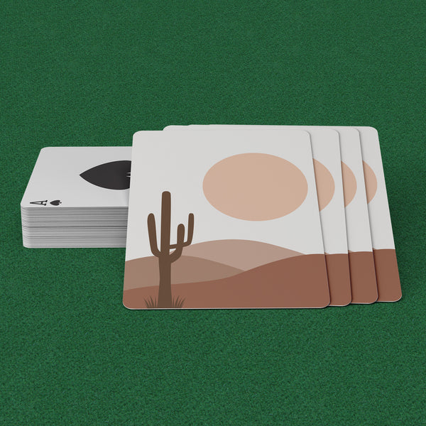 Playing Cards Desert Sun Rise Gifts for Card Players