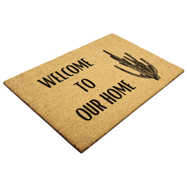 Southwestern Cacti Welcome Mat Door Mat Coir Heavy Duty Outdoor Mat