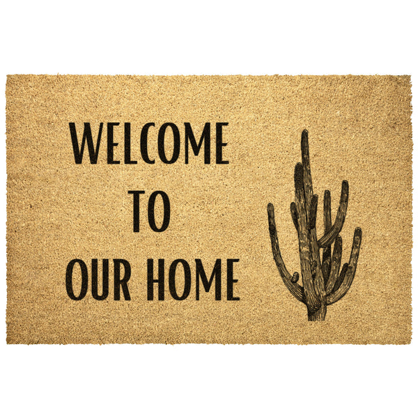Southwestern Cacti Welcome Mat Door Mat Coir Heavy Duty Outdoor Mat