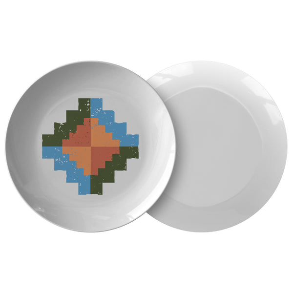 Southwestern Splatter Plastic Dinner Plate