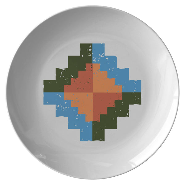 Southwestern Splatter Plastic Dinner Plate