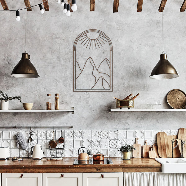 Spring Mountain Metal Wall Art Decor for Wall